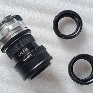 日本 Kalcor Metal Extension Tube Set M42 Macro 鏡頭三段式微距接環