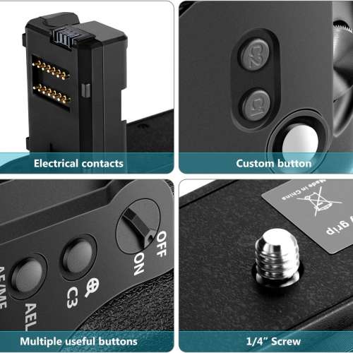 Neewer VG-C3EM Professional Vertical Battery Grip Replacement For Sony A9, A7III