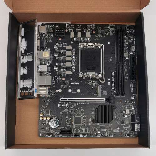 Warranty 有保養 MSI 微星 PRO H610M E DDR4 MATX 主機板 DDR4 1700
