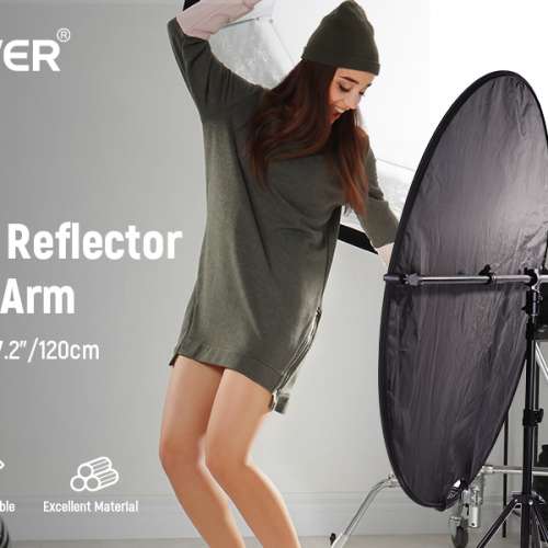 NEEWER 1.2M Extendable Reflector Holder Arm 橫吊臂式反光板支架 / 夾