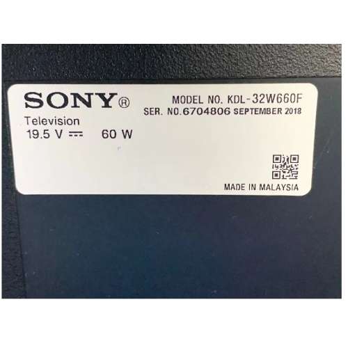 32吋 smart TV SONY 32W660F 電視