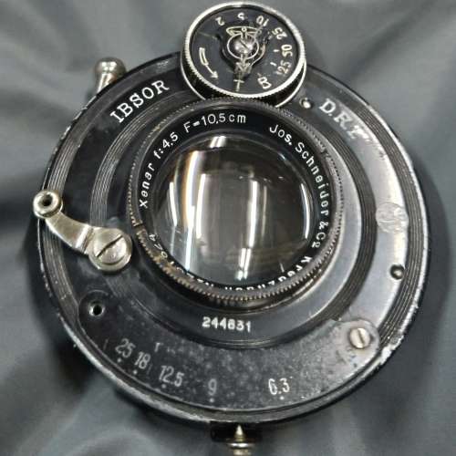 2戰前 史拉打 105mm f4.5 風琴機鏡/Jos. Schlinder 105/4,5 Xenar shutter Lens