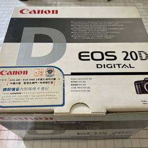 95% 新 Canon 20D + BG-E2 有盒