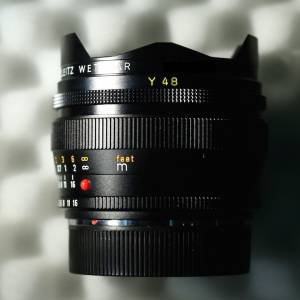 [[ Mint + ]] Leica Leitz Fisheye Elmarit R 16 / 2.8 16mm f2.8 內置遮光罩 filter