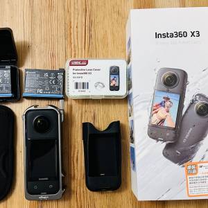 Insta360 X3 360 全景相機 (行貨, 跟配件, 少用旅行機)
