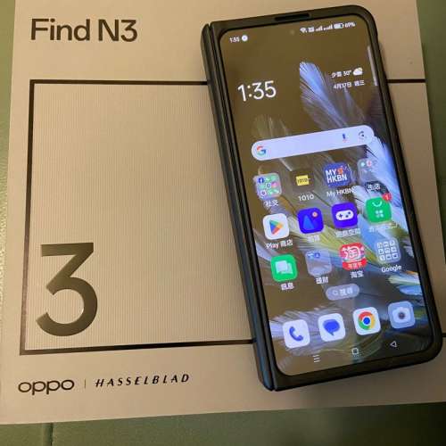OPPO Find N3 16+512GB 香港行貨😀黑色 99新 可以交換15 Pro Max 256 三星24 Ultra