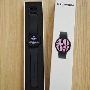 90%新 Samsung Galaxy Watch6 40mm 藍芽版 行貨冇單 黑色 Black Watch 6 全套 Tize...