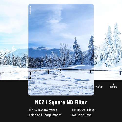 NEEWER 4"x5.65" ND2.1 (7 Stop) Square Cinema Neutral Density Filter 電影減光濾鏡