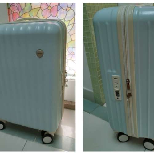 21吋Fashion 海關鎖行李箱旅行箱18kg tsa tiffany blue luggage suitcase