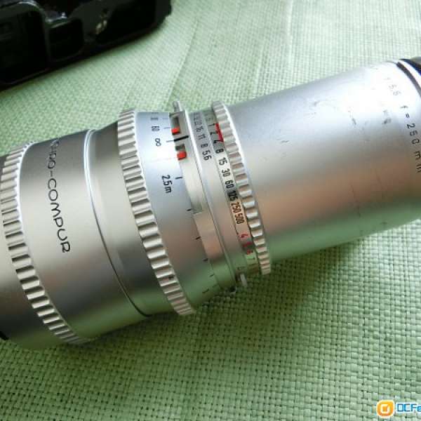 哈蘇Hasselblad c/mount sonnar 250/5.6銀筒金屬6x6長鏡 (A7、43、單無反