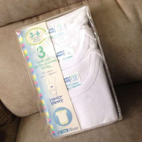 👶 HONEY BUNNY Baby Bodysuit 3pc Gift Set for Newborns 0-3 months NEW 嬰兒連...