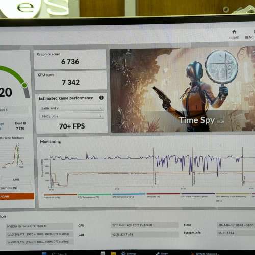 ASUS STTIX-GTX1070 ti -O8G ( 已test + 跑分，完全正常）