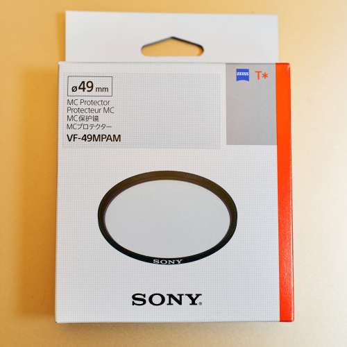 全新 Sony Zeiss 49mm 多層鍍膜保護濾镜 VF-49MPAM UV Filter