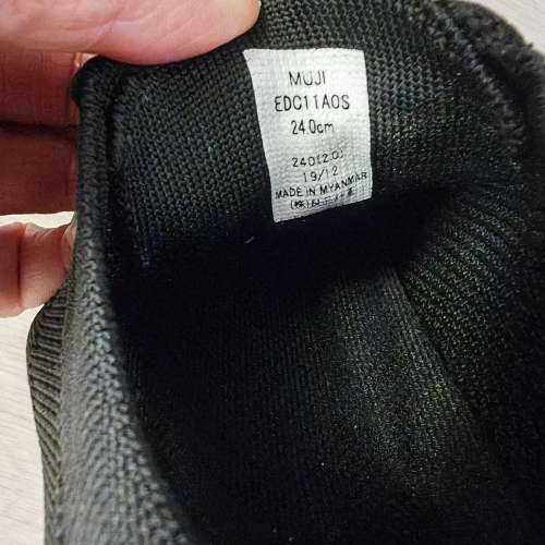 100%全新女裝無印良品黑色優閒鞋