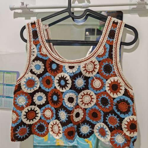 全新女裝針織短身襯衫背心