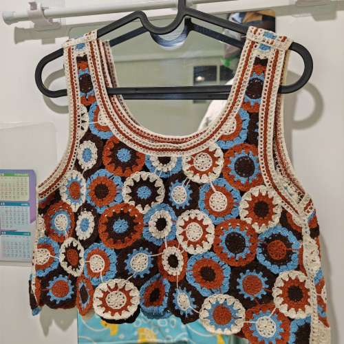 全新女裝針織短身襯衫背心