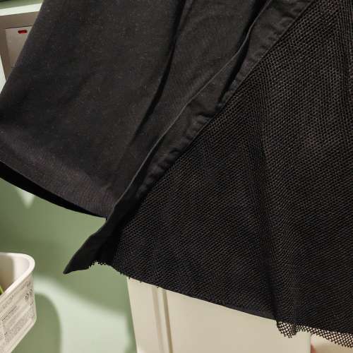 全新韓國制全棉黑色半腰裙