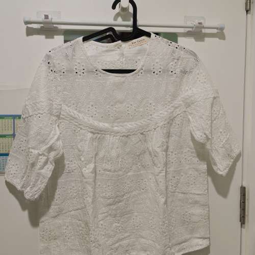 全新日本女裝棉質白色喱士襯衫