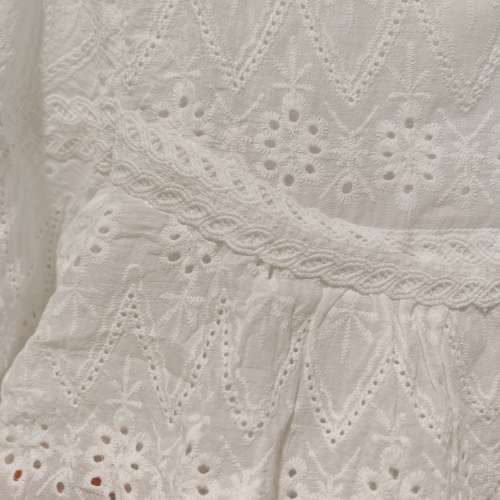 全新日本女裝棉質白色喱士襯衫