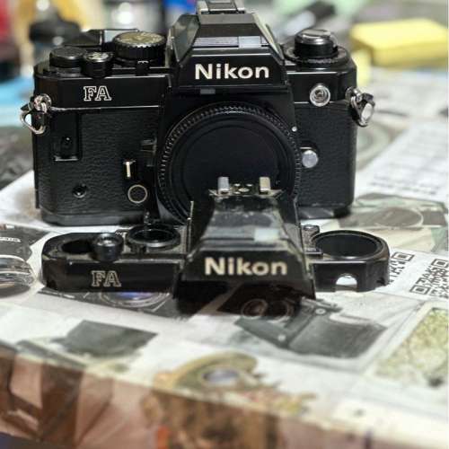 BLACK Nikon FA SLR Camera 蜂巢菲林相機