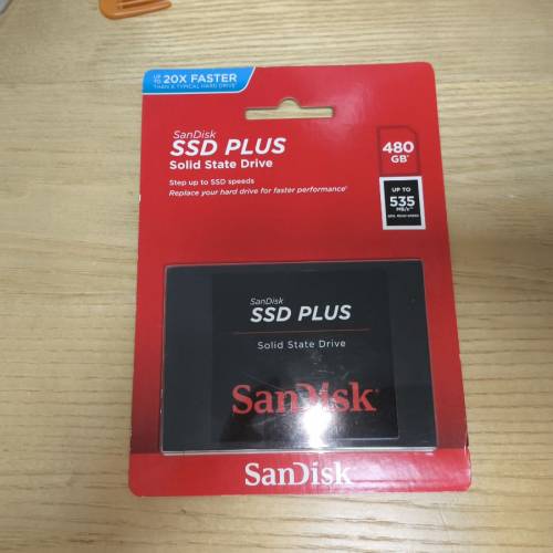 全新 SANDISK SSD PLUS 480GB SATA SSD