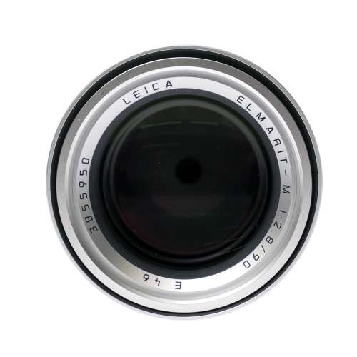 Leica Elmarit-M 90mm F/2.8 E46 Lens Silver/Chrome EX+