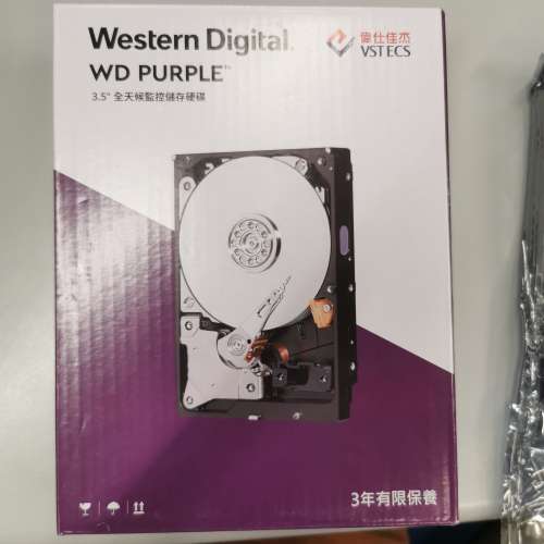 (全新未拆包) WD Purple 4TB Surveillance Hard Drives (HDD)