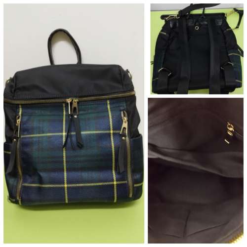 多格女装背包手袋（12x12吋）夏日易襯款式cross pattern bag backpack