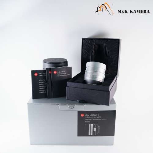 新淨靚仔銀色夜神Leica Noctilux-M 50mm F/0.95 ASPH 11667 Silver Lens Germany 1...
