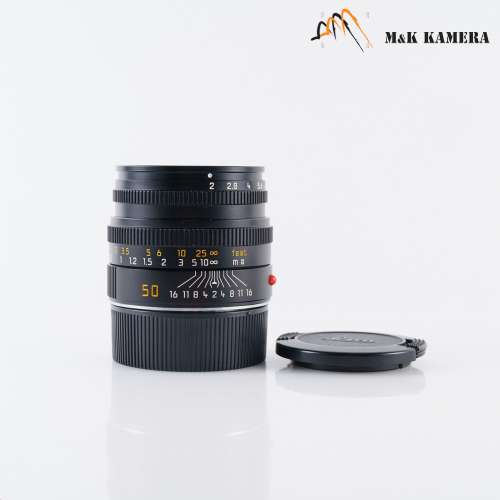 內置遮光罩超方便Leica Summicron-M 50mm F/2.0 Ver.V Black Lens Yr.1995 Germany...