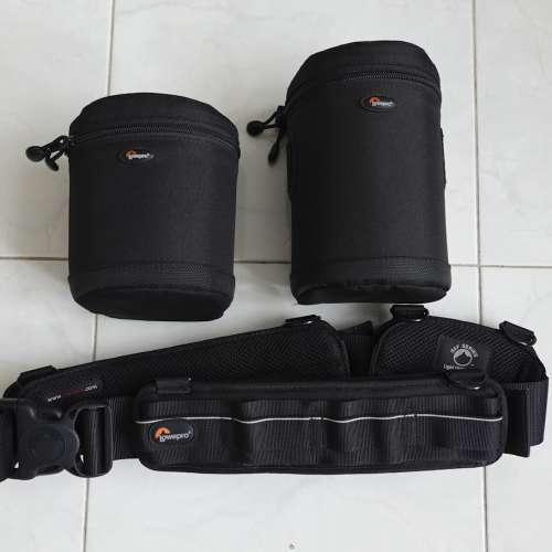 Lowepro S & F Light Utility Belt with len cases 1W and 2S