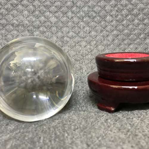 水晶球擺設連座包盒