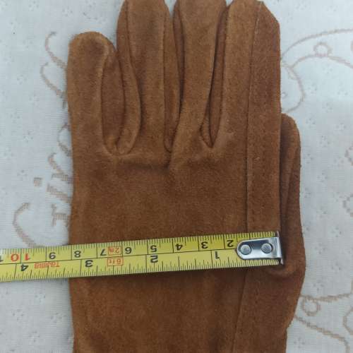 全新 啡色全皮燒焊手套一對 燒焊手襪 勞工手套 建築手套 野營燒烤手套 耐磨 耐熱 寵...