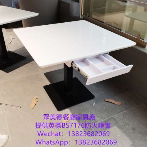 人造石桌子加工廠,抽屜儲物桶餐桌訂製工廠,大理石餐檯傢俱訂造,餐館檯凳,茶餐廳飯...