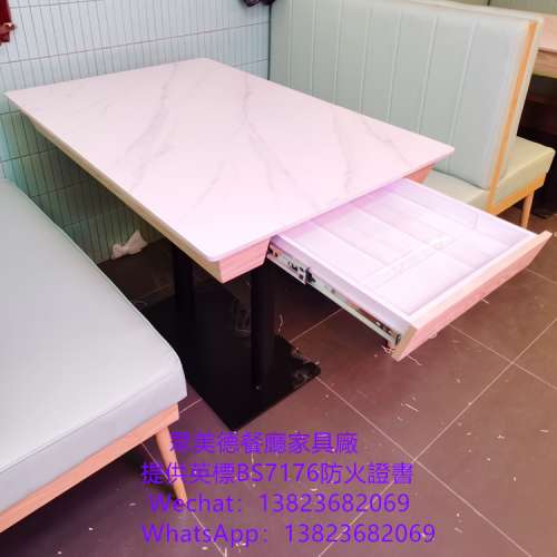 人造石桌子加工廠,抽屜儲物桶餐桌訂製工廠,大理石餐檯傢俱訂造,餐館檯凳,茶餐廳飯...