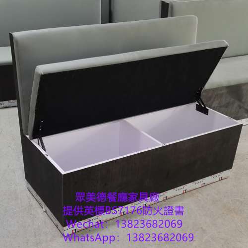 雙面卡座訂製,共用靠背儲物櫃抽屜沙發梳化座椅訂造,防火卡位梳化,卡座沙發咕臣梳化...