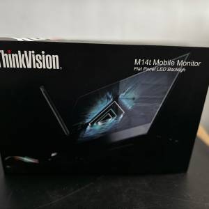 99%新 ThinkVision M14t USB-C 行動顯示器 （含觸控螢幕）