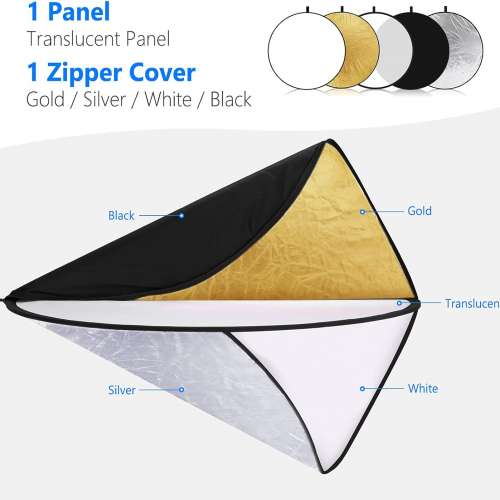 NEEWER RF-110 5 in 1 Reflector Kit 五色反光板 - 110cm - 二手或全新其他配件, 攝影產品 ...
