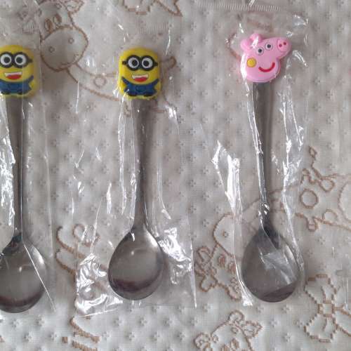 全新 卡通不銹鋼匙羹 卡通匙羹 匙舀 小匙羹