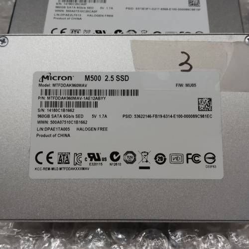 Micron M500 2.5" 960GB SSD SATA3