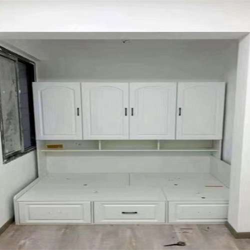 Bed wardrobe combination integrated storage bed