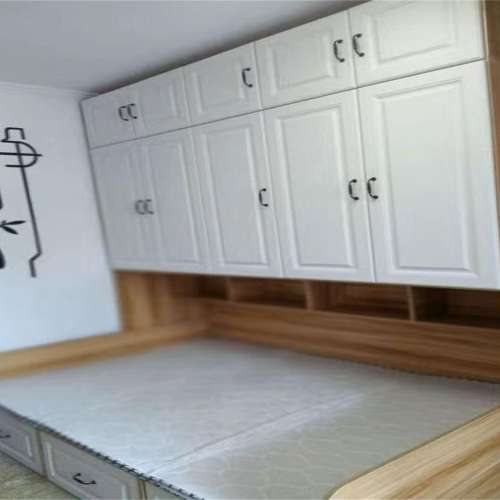 Bed wardrobe combination integrated storage bed