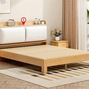 solid wood bed