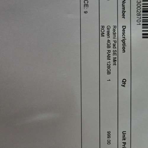 二手紅米Pad SE 4GB+128GB 綠色