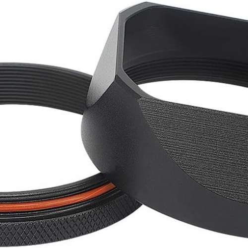 Haoge Metal Hood with 49mm Adapter Ring - Black For FujiFilm X100VI 方形遮光罩
