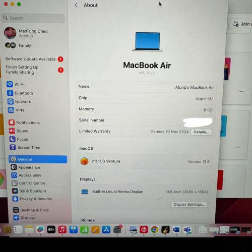macbook air m2