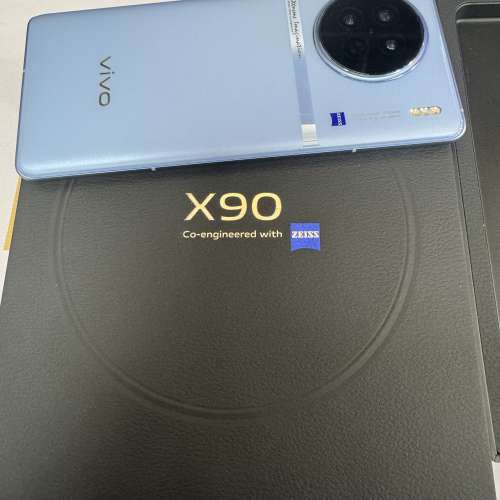 99%New Vivo X90 5G 12+256GB 藍色 香港行貨 有蘇寧單 保養到2025年2月19日 全套有...