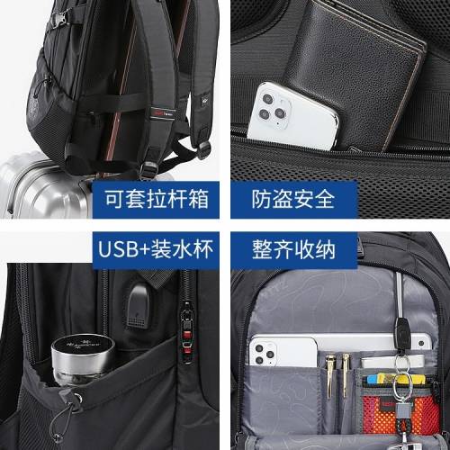 男士實用大容量商務背囊 背包🎒可放電腦 附送帽子及密碼鎖[送完即止］Backpack