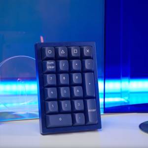 Keychron Q0J1 QMK Custom 自定義數字鍵盤(藍)(Gateron G Pro 紅軸)