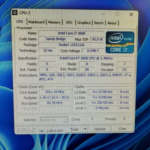 Intel Core i7-2600 Socket 1155 CPU